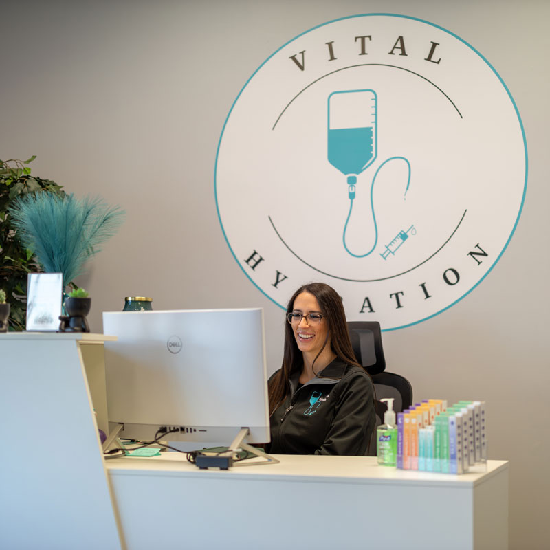 Vital Hydration of Knoxville, TN reception desk